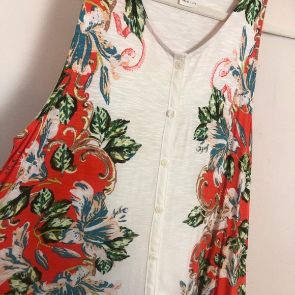 ANTHROPOLOGY Akimi & Kin Lightweight Floral Top size XS - Picture 5 of 9